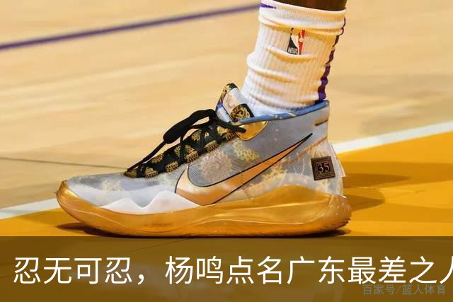 忍无可忍，杨鸣点名广东最差之人，一个中锋连赵睿都顶不住